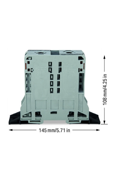 Wago 285-181 5 Adet 95mm2 Gri 2 İletkenli Yüksek Akım Klemensi - Thumbnail