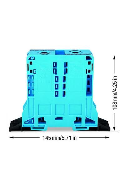 Wago 285-184 5 Adet 95mm2 Mavi 2 İletkenli Yüksek Akım Klemensi - Thumbnail