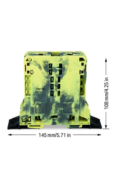 Wago 285-187 5 Adet 95mm2 Gri Sarı 2 İletkenli Yüksek Akım Klemensi - Thumbnail