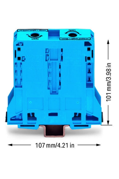Wago 285-194 5 Adet 25-95mm2 Mavi 2 İletkenli Yüksek Akım Klemensi - Thumbnail