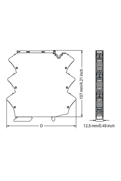 Wago 2857-101 10 Adet 2-2 Bağlantı Seviyesi 12.5mm Modüler Boş Kutu - Thumbnail