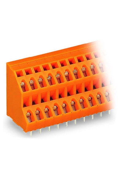 Wago - Wago 736-304 84 Adet Turuncu 2.5mm2 4x2 Kutuplu Çift Katlı PCB Klemens