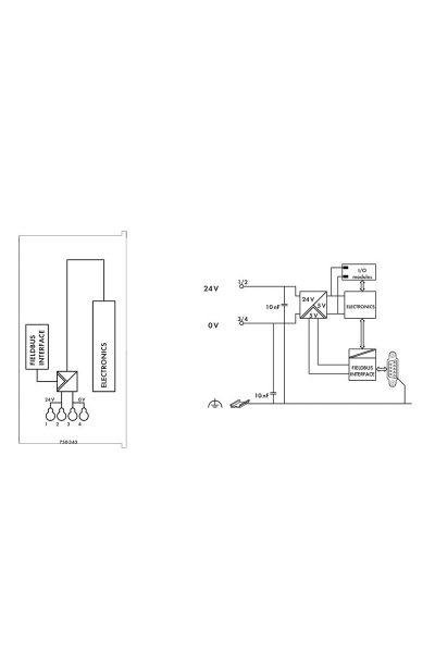 Wago 750-343 PROFIBUS DP ECO 12 Mbaud Kuplör - Thumbnail