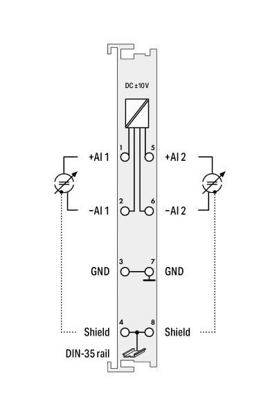 Wago - Wago 750-456 10V DC Diferansiyel Giriş 2 Kanal Analog Giriş Modülü Wago 750-456 10V DC Diferansiyel Giriş 2 Kanal Analog Giriş Modülü - Thumbnail