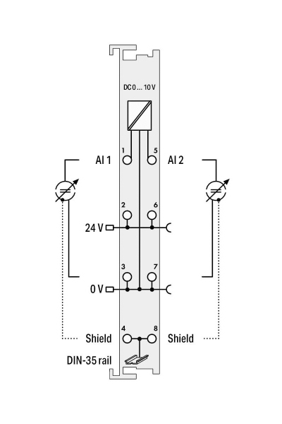 Wago 750-478 0-10V DC Tek Uçlu 16 Bit 2 Kanal Analog Giriş Modülü - Thumbnail