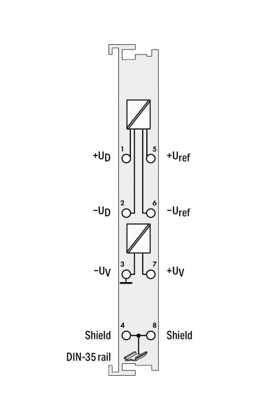 Wago 750-491 1 Kanal Load Cell Analog Giriş Modülü - Thumbnail