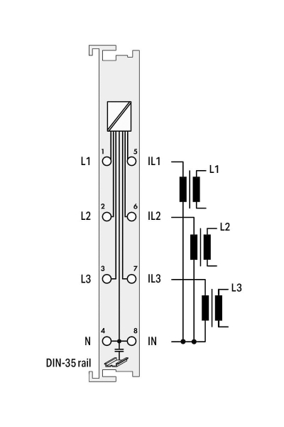 Wago - Wago 750-493/000-001 5A 3 Faz Enerji Analizörü Wago 750-493/000-001 5A 3 Faz Enerji Analizörü - Thumbnail