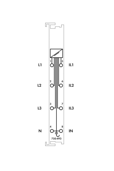 Wago - Wago 750-493 1A 3 Faz Enerji Analizörü Wago 750-493 1A 3 Faz Enerji Analizörü - Thumbnail