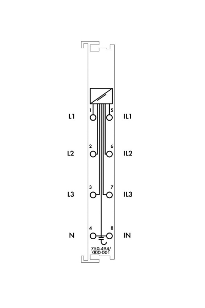 Wago 750-494/000-001 5A 3 Faz Enerji Analizörü - Thumbnail