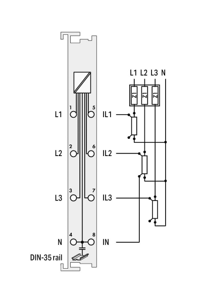Wago 750-494/000-005 1-20.000A 3 Faz Enerji Analizörü - Thumbnail
