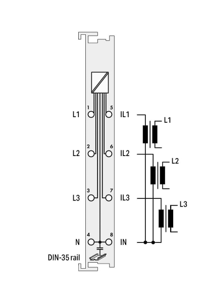 Wago 750-494/025-001 5A 3 Faz Enerji Analizörü - Thumbnail