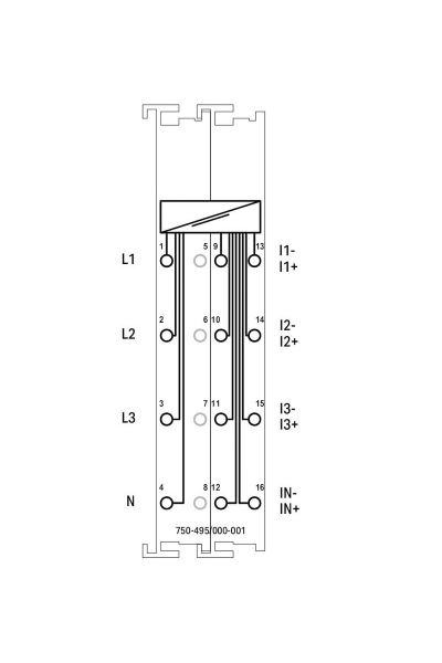 Wago - Wago 750-495/000-001 690V 5A 3 Faz Enerji Analizörü Wago 750-495/000-001 690V 5A 3 Faz Enerji Analizörü - Thumbnail