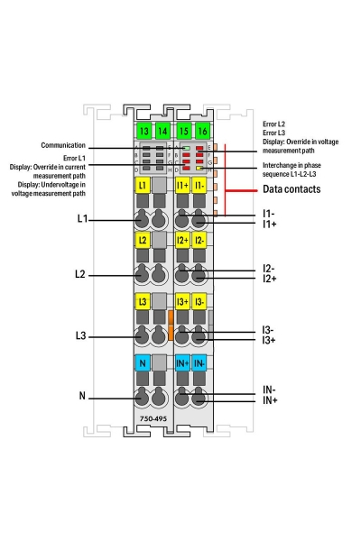 Wago 750-495 690V 1A 3 Faz Enerji Analizörü - Thumbnail