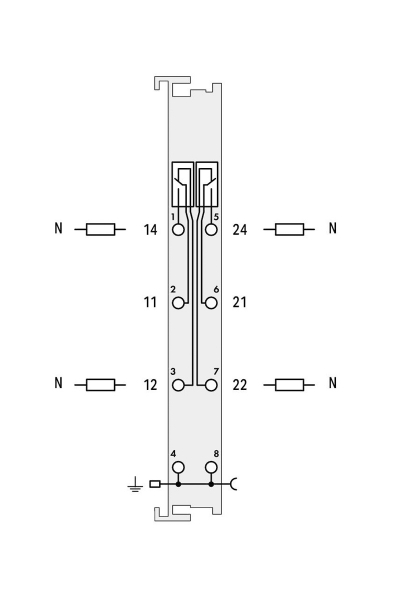 Wago 750-514 125V AC 0.5A 2 Kanal Dijital Çıkış Modülü - Thumbnail