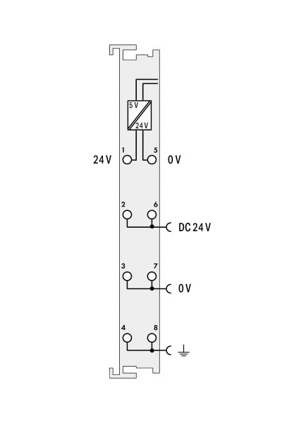 Wago 750-613 24V DC DAHİLİ Veriyolu için Besleme Modülü - Thumbnail
