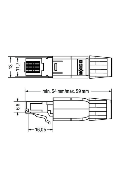 Wago - Wago 750-976 PROFINET RJ45 Konnektör Wago 750-976 PROFINET RJ45 Konnektör - Thumbnail