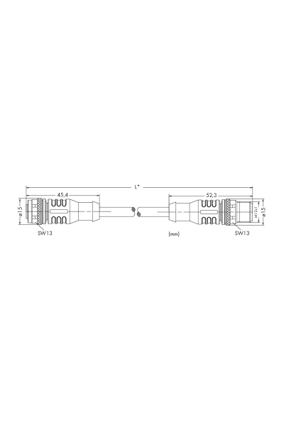 Wago 756-1305/060-500 50m S-Bus için Bağlantı Kablosu - Thumbnail