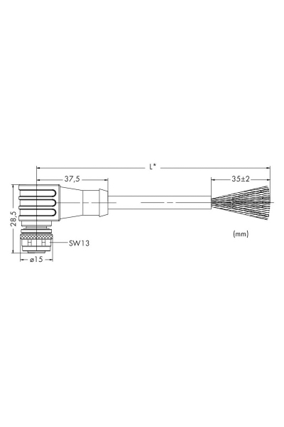 Wago 756-1502/060-200 90 Derece Açılı 20m S-Bus Sistem Kablosu - Thumbnail