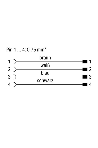 Wago 756-3105/040-005 0.5m Güç Kablosu - Thumbnail