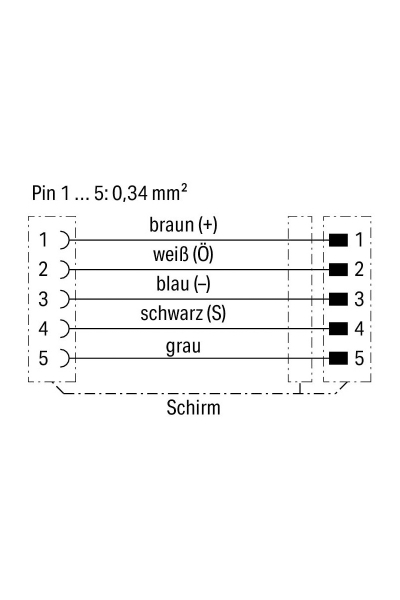Wago 756-5404/040-010 4 Kutuplu 1m Sensör Aktüatör Kablosu - Thumbnail