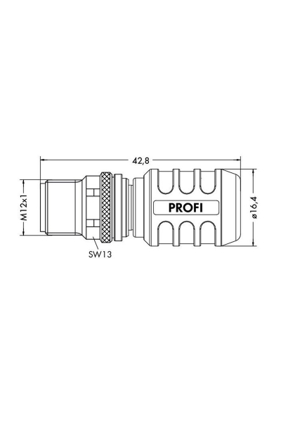 Wago 756-9405/060-000 B Kodlu Düz M12 PROFIBUS Sonlandırma Fişi - Thumbnail