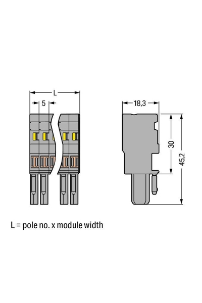 Wago 769-101/000-016 100 Adet 4mm2 1 Kutuplu Topraklamalı Dişi Konnektör - Thumbnail