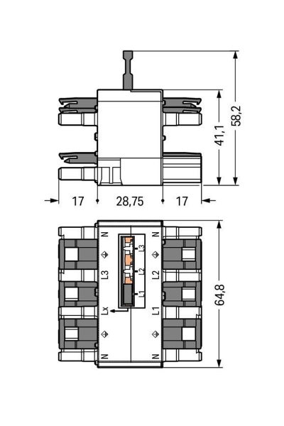 Wago 770-640 10 Adet 0.5-4mm2 Winsta Midi 3 Faz Dağıtım Konnektörü - Thumbnail