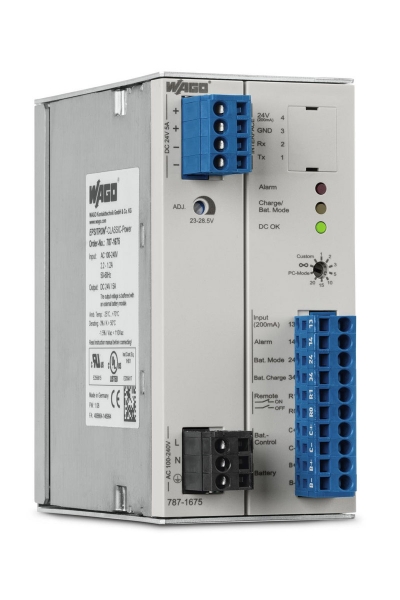 Wago 787-1675 DC Güç Kaynağı ve Entegre DC UPS 24VDC/5A - Thumbnail
