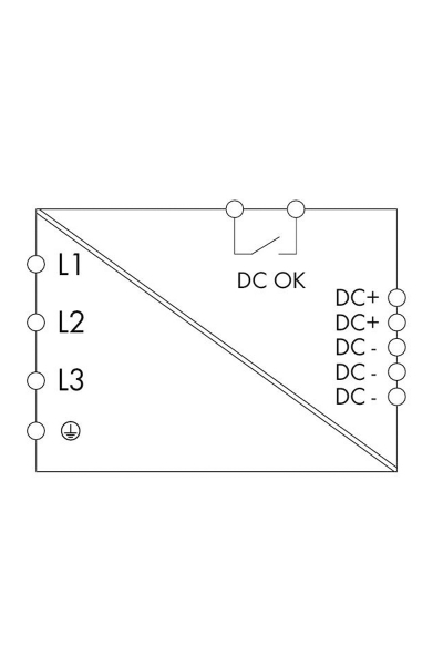 Wago 787-740 3 faz Giriş AC 325V 575V 24 VDC/12.5A Standart Epsitron Güç Kaynağı - Thumbnail