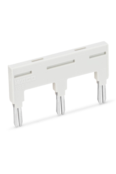 Wago - Wago 788-114 25 Adet 3lü 18A Açık Gri İzoleli İtme Tipi Köprü Çubuğu