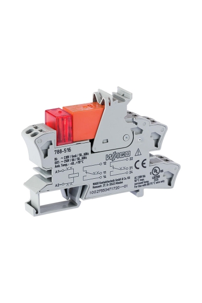 Wago 788-516 Ac 230V 2x8A Soketli Durum Göstergeli Röle Modülü - Thumbnail