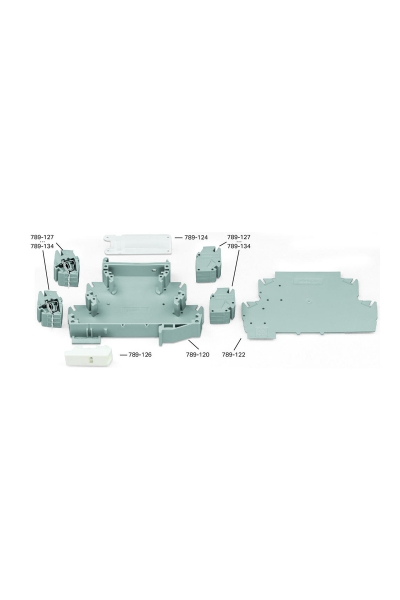 Wago 789-132 Muhafaza için 3 Kutuplu Klemens Ünitesi - Thumbnail
