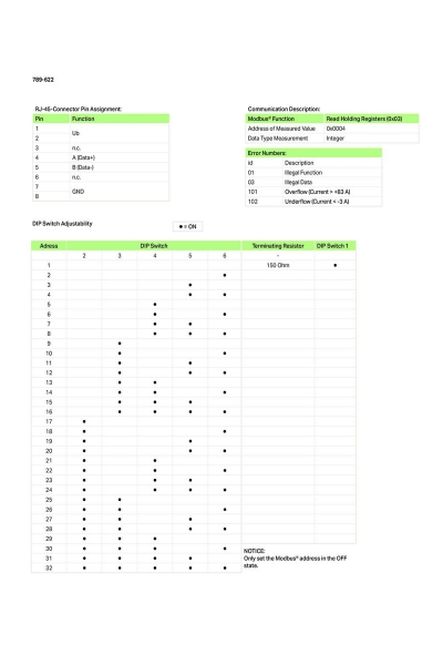 Wago 789-622 0-50A Ac Giriş Modbus RS485 Çıkış Sinyal Dönüştürücü - Thumbnail