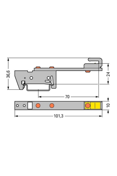 Wago 790-300 10 Adet Düz Bus Bar Taşıyıcı - Thumbnail