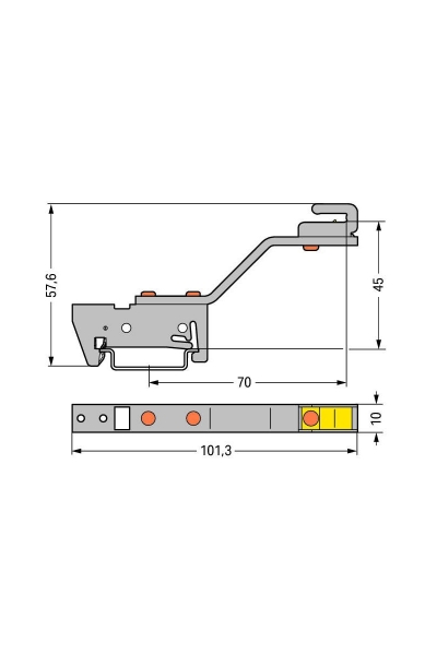 Wago 790-301 10 Adet Açılı Bus Bar Taşıyıcı - Thumbnail