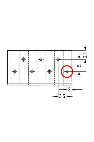 Wago 805-303 105 Adet 1.5mm2 3 Kutuplu 3.5mm Basma Düğmeli Klemens - Thumbnail