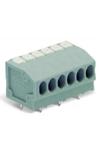 Wago - Wago 805-304 80 Adet 1.5mm2 4 Kutuplu 3.5mm Basma Düğmeli Klemens
