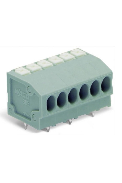 Wago - Wago 805-306 55 Adet 1.5mm2 6 Kutuplu 3.5mm Basma Düğmeli Klemens