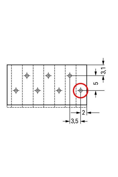 Wago 805-316 20 Adet 1.5mm2 16 Kutuplu 3.5mm Basma Düğmeli Klemens - Thumbnail