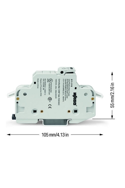 Wago 811-331 600VAC/600VDC 30A 3 Kutup Göstergeli Sigorta Yuvası - Thumbnail