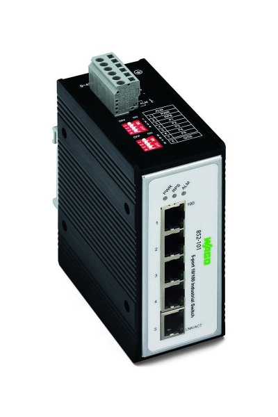 Wago - Wago 852-101 5 Port 100base TX Endüstriyel Ethernet Switch