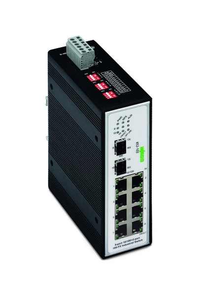 Wago - Wago 852-103 8 Port 100base TX 2 Slot 100base FX Ethernet Switch