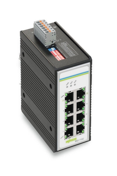 Wago - Wago 852-1102 8 Port 1000base TX Endüstriyel Ethernet Switch
