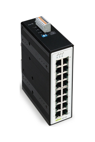 Wago - Wago 852-1106 16 Port 1000base TX Endüstriyel Ethernet Switch