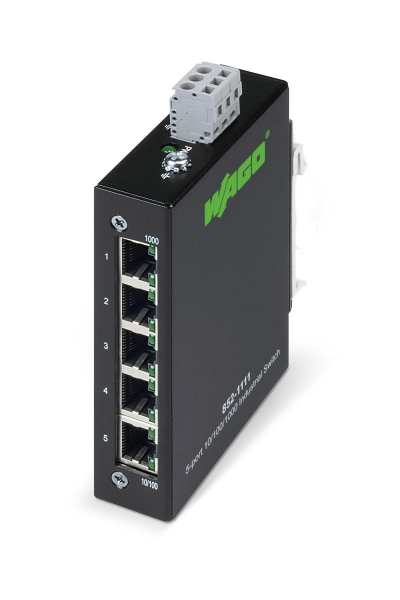 Wago - Wago 852-1111 Gigabit 5 Port 1000base TX Endüstriyel Ethernet Switch