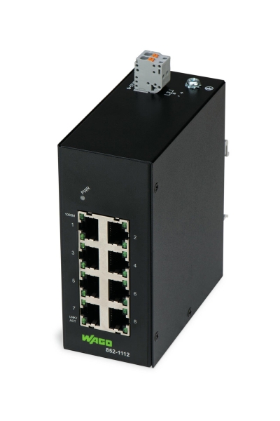 Wago 852-1112 Gigabit 8 Port 1000base TX Endüstriyel Ethernet Switch - Thumbnail