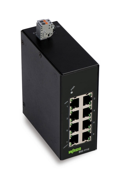 Wago - Wago 852-1112 Gigabit 8 Port 1000base TX Endüstriyel Ethernet Switch
