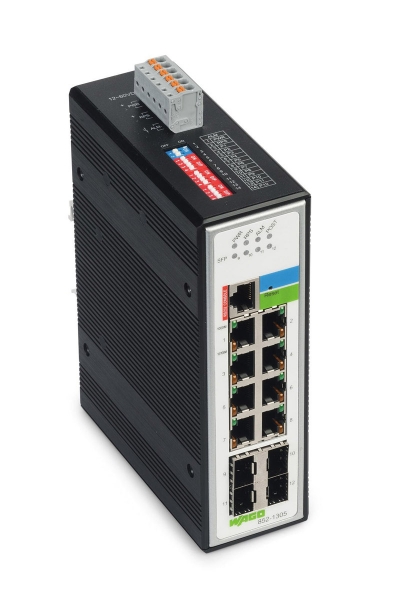Wago - Wago 852-1305 8 Port Yönetilebilir Endüstriyel Ethernet Switch