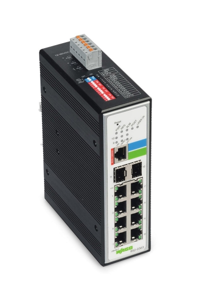 Wago - Wago 852-303 8 Port Yönetilebilir Endüstriyel Ethernet Switch