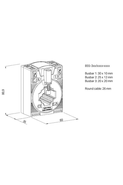 Wago 855-301/150-501 150A-1A 5VA Akım Trafosu - Thumbnail